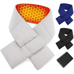 Wulcea Graphene Heated Puffer Scarf for Men Women Rapid Heating Long-Lasting 5V2A 6000mAh Battery