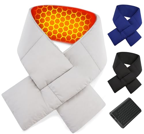 Men Women Heated Scarf Rechargeable Electric Neck Warmer Christmas Xmas Romantic Valentines Day Anniversary Him Her Gifts Boyfriend Bf Gf Husband Wife Cool Useful Elderly Luxury Top Wellness Present