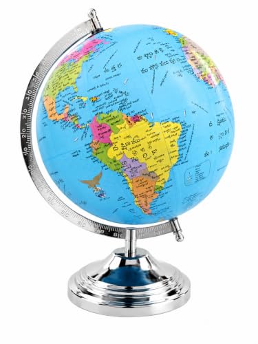 Image of Educational World Globe for stunets and Teachers (8 Inch Dia Telugu Language, 12 Inch Dia)