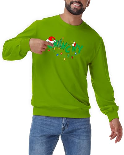 Mens Ugly Christmas Sweatshirt Funny Xmas Pullover Festival Party Long Sleeve Tshirts 2 Mens Ugly Christmas Sweatshirt Funny Xmas Pullover Festival Party Long Sleeve Tshirts