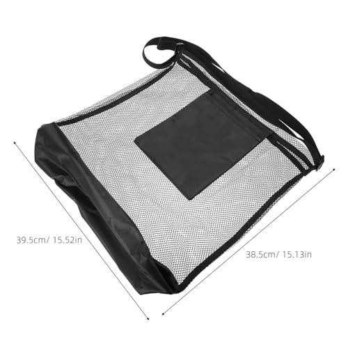 Sac de cueillette à dos grand format filet indéchirable noir ajustable - 3