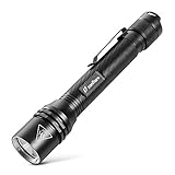 Zanflare F2 LED Linterna, IP68 resistente al agua, Cree XP-G3 200 Lumen luz de antorcha de aleacin de aluminio, 4 modos de luz baja / Media / Alta / Strobe para camping, Ciclismo, Emergencia (Neutro 4500-5000K)