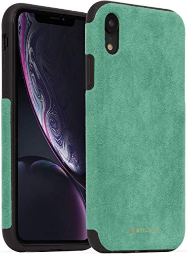 Coque Alcantara iPhone XR Vert pour un Style Professionnel Épuré