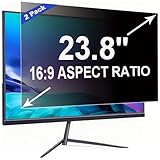ruord 2 Stück Sichtschutzfolie für 23.8 Zoll 16:9 (52.7x29.8cm) Monitor - Blaulichtfilter & Blendschutz, Abnehmbar Blickschutzfolie | PC Blickschutzfilter für Büro
