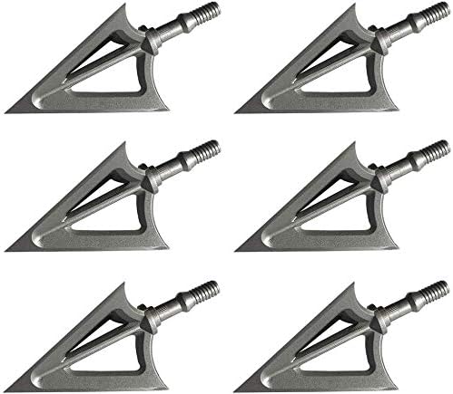 ZAXVOK Archery Broadheads 100 Grain Fixed Blades Stainless Steel Hunting Broadheads for Crossbow Recurve Bow and Compound Bow ZAXVOK Archery Broadheads 100 Grain Fixed Blades Stainless Steel Hunting Broadheads for Crossbow Recurve Bow and Compound Bow