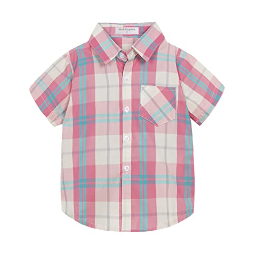 Image of Mud Kingdom Little Boys Dress Shirts Short Sleeve Cute Summer