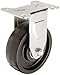 RWM Casters Pneumatic Plate Caster, Rigid, Kingpinless, Rubber Wheel, Ball Bearing, 300 lbs Capacity, 8" Wheel Dia, 2.80/4" Wheel Width, 11" Mount Height, 4-1/2" Plate Length, 4" Plate Width
