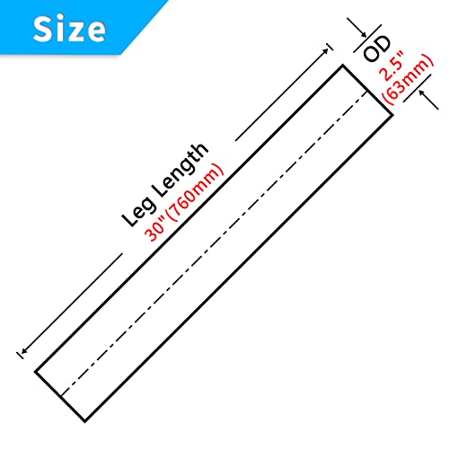 Image of 2.5 Inch Straight DIY Custom Mandrel Exhaust Pipe Tube Pipe,30 Inch Length,2.5'' OD Mandrel Straight Pipe,T304 Stainless Steel,Universal Fitment-1PC