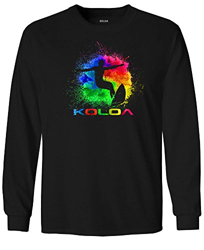 Koloa Surf Youth Rainbow Splash Surfer Cotton Long Sleeve Tees