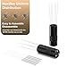 RSNMocha WDT Tool Espresso Distribution Tool, Coffee Distribution Tool with Magnetic Stand, Espresso Accessories with 6 Extra Φ0.25mm Stainless Steel Needles for Barista (Light Black, H：4.8 inches)