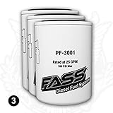 FASS Fuel Systems Fleet Filter Pack; Fuel Filter & Water Seprator Pack Of 6 | (3) XWS-3002 | (3)