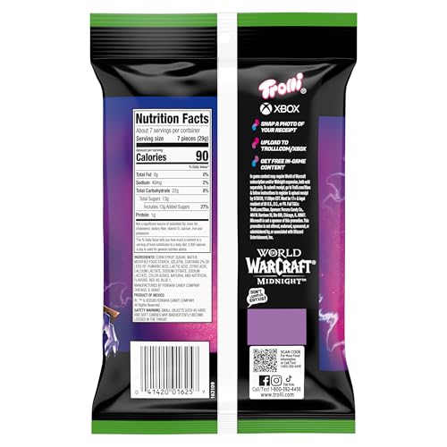 Image of Trolli Sour Brite Crawlers Candy, Very Berry, Sweet and Sour, Gummy Worms, 7.2 oz