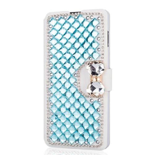 Coque iPhone 14 Plus bleu ciel pailleté idéale pour vos vidéos