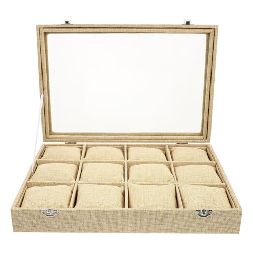 Rangement pour présentation de bijoux et montres avec 12 emplacements design