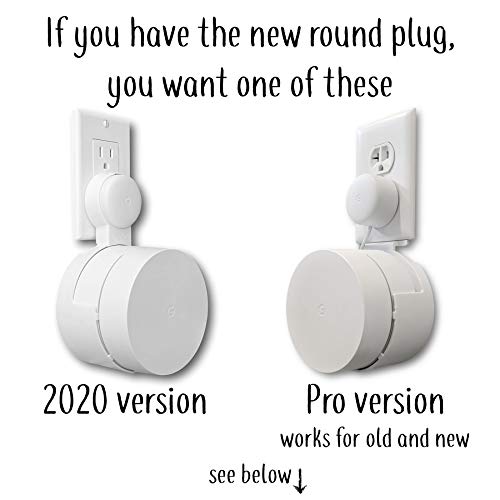 Dot Genie Google Wifi [Old Rectangular Plug – Not Current Round Plug] Outlet Holder Mount Stand: No Messy Screws! (3-Pack) #TOP2