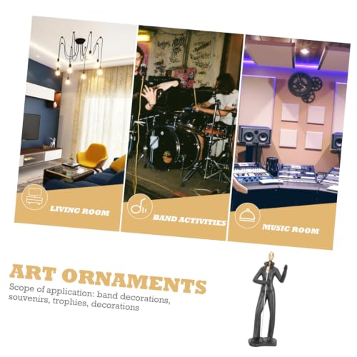 Trophée de musique en résine dorée Beavorty pour déco - 4