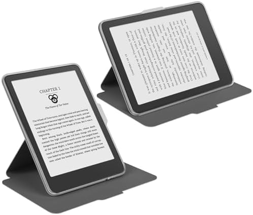 360 Degree Rotating Case for 6" Kobo Clara Colour 2024 Released, Detachable Magnetic Design Protective Adjustable Stand Cover Clear Back with Auto Sleep/Wake, Cat's Dreams - 3