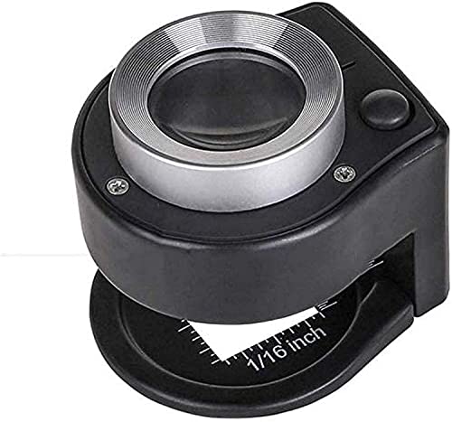 WJFMZS Lupas para Trabajos artesanales, Lupa de Lectura Óptica LED con iluminación UV 30X Lupa de Lupa para joyeros - Bucle de Ojo de Lupa de Aluminio Lo Mejor para joyería, Diamantes, Gemas, Grabado Cover