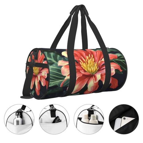Travel Duffle Bag Weekender Bags For Men Women With Shoe Compartment Large Capacity Weekender Overnight Bag Flower Carry On Tote Bags Sport Gym Bag For Travel Yoga3