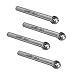 SD-3 Tungsten Carbide Burr Rotary File, Double Cut Ball Burs, 4pcs by LU&MN