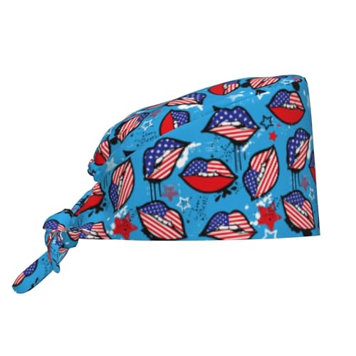 Image of Breathable Working Cap with Adjustable Sweatband Scrub Cap for Men /Women