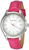 Nautica watches mod. Nct 18 mid - city - urban chic nai11010m - pol slv case - white mop dial - three-hand - hot pink croco lea - 36 mm (656086076202)
