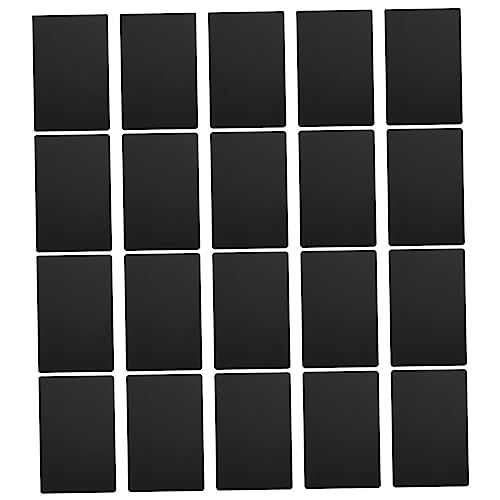 Cartes de visite vierges en aluminium pour machine de gravure et marquage 50 pcs