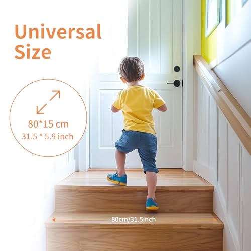 Miniatura 2 de Janety 15 Piezas Tapis Cinta Antideslizante Escaleras, 15 60cm Alfombrillas Para Escalera Transparentes En El Interior, Tapis De Protection Antidérapant