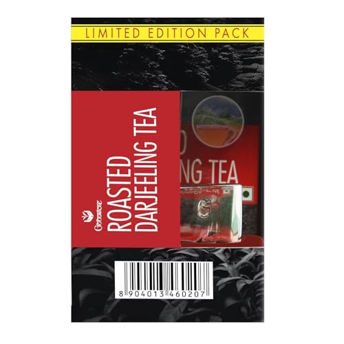 Image of Goodricke Roasted Darjeeling Tea Limited Edition 250gm with Free Cup Inside | Flavoury Golden Orange Pekoe | Premium Long Leaf Black Tea | Rich Taste Aroma | Single Estate | Bold