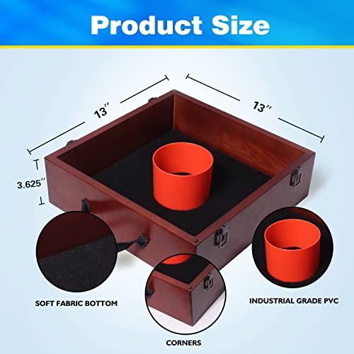 Quality Outdoor Solid Wood Washer Toss Game Set - Mahogany #TOP1