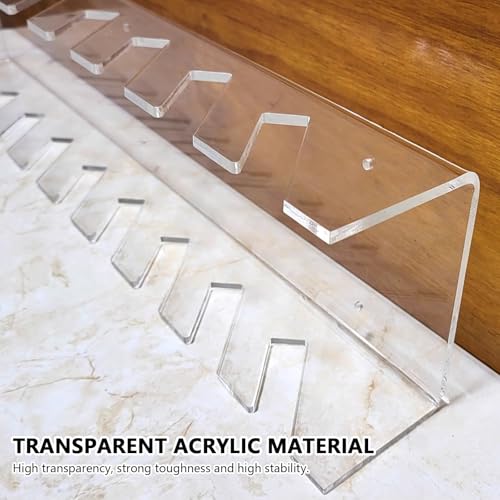 Matériaux de construction rangés sur présentoir acrylique stable
