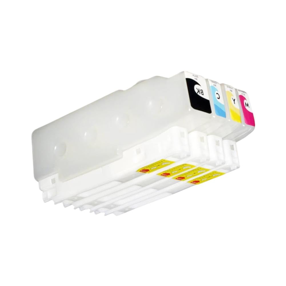 Set di cartucce d'inchiostro ricaricabili vuote a 4 colori con chip usa e getta per stampanti AM-C4000, AM-C5000, AM-C6000 – 700 ml di nero e 450 ml ciascuna di ciano, magenta, giallo(T08D1-T08D4)