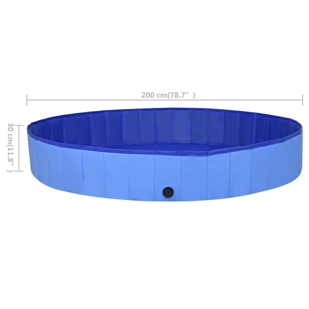 Genérico Piscina para Perros Plegable PVC Azul 200x30 cm,Productos para Mascotas,Productos para Mascotas,Productos para Perros,92602