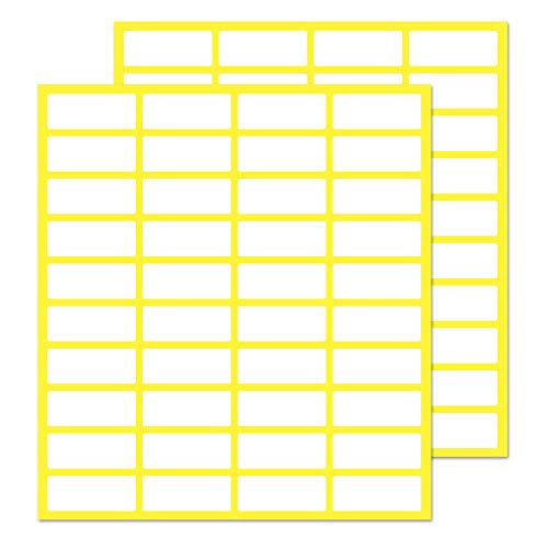 1000 Pièces, 20 x 8 mm, Étiquette Autocollantes Papier Blanc Cover