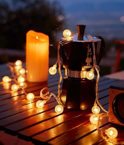 Wfggeh WLD0003 Globe String Lights, 10Ft 20 Led Usb Powered Globe Crystal Ball Fairy String Lights Warm White cover