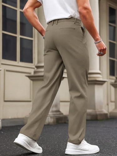 Image of SHIENZY Men's Formal Black Trousers | Tailored Fit Office Pants Workwear | Classic Formal Trousers for Men | Elegant and Comfortable Men's Formal Pants