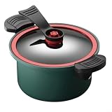 EXTRWORY Olla a presión de 3,5 L, ollas antiadherentes para microondas, olla para estofado (verde)