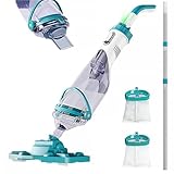 FOTING 1.5 Poolsauger mit Akku, Pool Bodensauger mit...