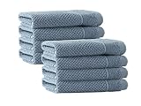Enchante Home - Veta Turkish Towels - 8 Piece Wash Towels, Long Staple Turkish Towel - Quick Dry, So