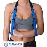 Shower90 Arm Sling for Shower Use. Medical Support Strap for Men and Women. Comfortable Arm Sling Designed to be Worn in the Shower and Easy to Use With One Hand.