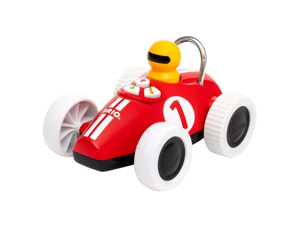 BRIO 30234 Play & Learn Rennwagen - Spielerisch Hand-Augen Koordination lernen - Empfohlen ab 18 Monaten