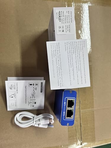 Ethernet Splitter 1 to 2 1000Mbps,High Speed Gigabit Network Switch Network Splitter,Dual RJ45 LAN Internet Splitter with USB Power Cable (2 ports working simultaneously) for Cat5/5e/6/7/8 Cable - Image 13