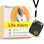 SecuLife GPS Tracker for Elderly with Fall Detection – Medical Alert System for Seniors with 24/7 Monitoring, Caregiver App, Lightweight, SOS Panic Button & Assistive Speakerphone for Personal Safety