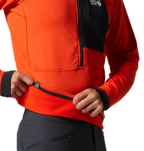 Image of Mountain Hardwear Men's Polartec Power Grid Half Zip Jacket | Stylish and Warm Jacket for All Outdoor Adventures
