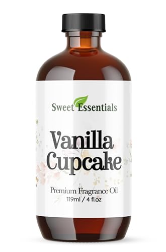 Vanilla Cupcake, 4oz Premium Fragrance Oil, Aromatherapy, Diffuser, Crafts, Soap, Home Scents, Bath & Body, DIY Parfum and Much More. Versatile and Long-Lasting