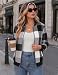 Hotouch Jacke Damen Übergangsjacke Leicht Blouson Jacke Kurz Bomberjacke