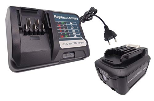 CYDZ® Vervangen accu BL1041B BL1021B 12V 4000mAh met Makita Lader DC10WD voor Makita JV103DZ JV103DSAJ TL064D TL064DZ TD110D TW140D TW140DZ TW140DSAJ TW161D TW161DZ TW161DSAJ