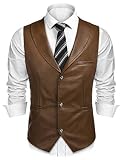 Brown Leather Vest