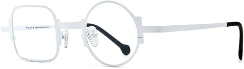 Vista 116 de FONEX Gafas de titanio coloridas Marco Hombres Izquierdo Redondo Derecho Cuadrado Gafas Ópticas Mujeres F85747