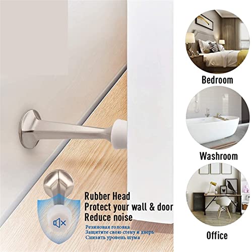 Tope de puerta de goma y protector de pared resistente para herrajes del hogar 5